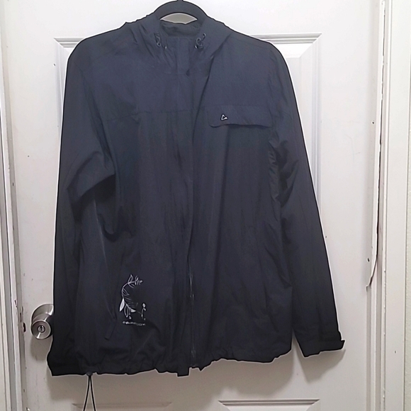 PARADOX WOMEN'S RAIN JACKET WITH  HOODED BLACK  SIZE L - Picture 1 of 8
